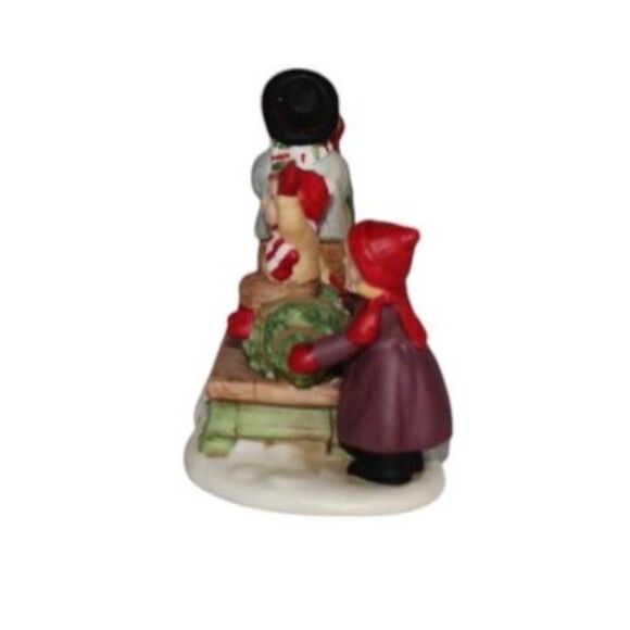 VTG Lefton Rare Colonial Village 1989 Horse Sleigh Ride Children Christmas Tree - Picture 2 of 6